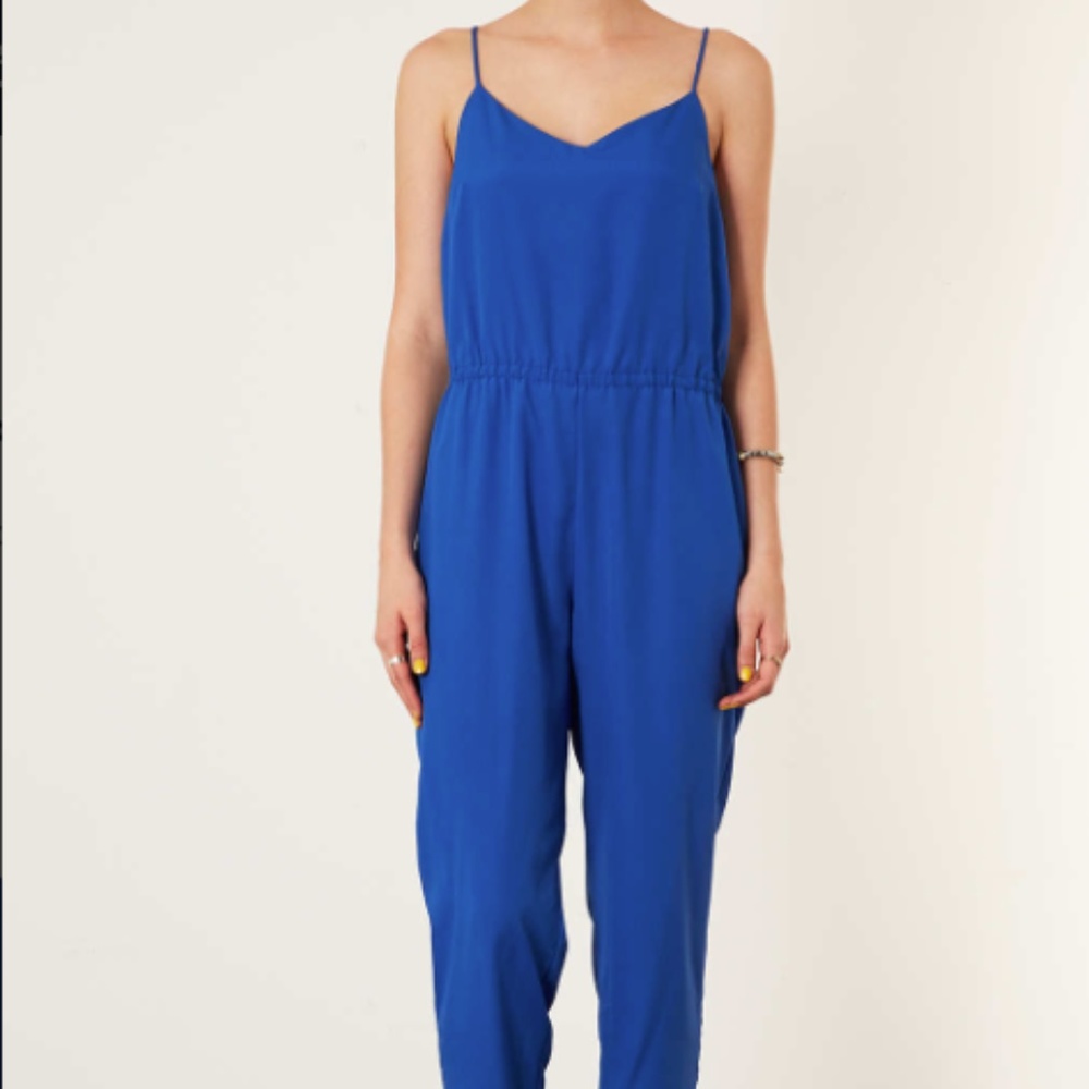 Topshop Royal Blue Jumpsuit